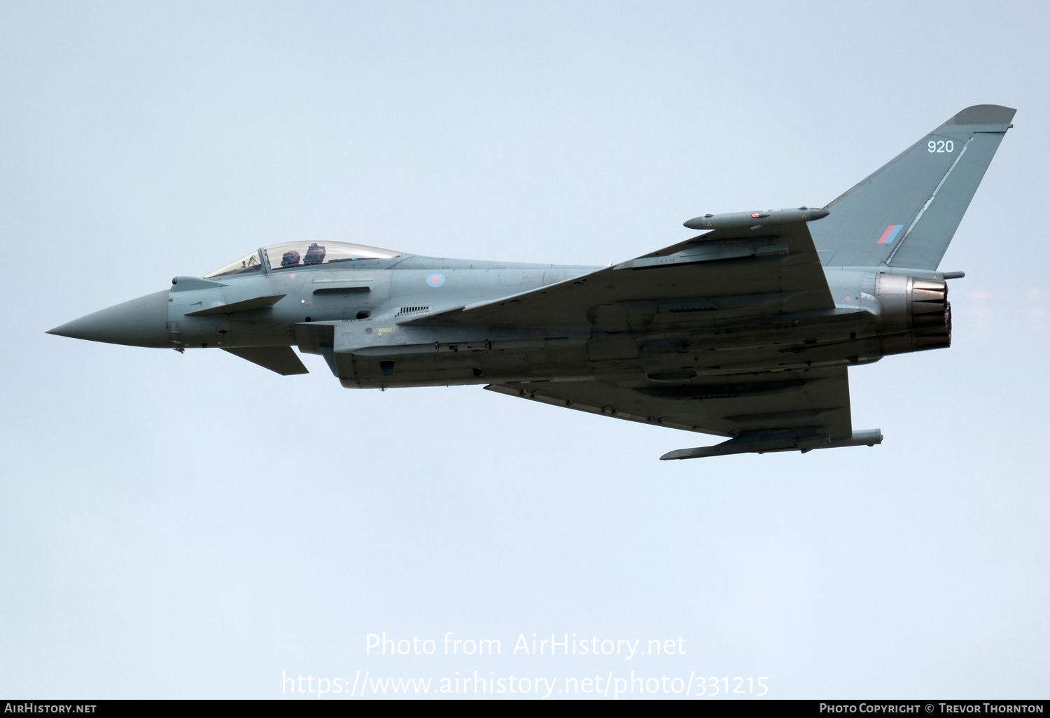 Aircraft Photo of ZJ920 | Eurofighter EF-2000 Typhoon FGR4 | UK - Air Force | AirHistory.net #331215