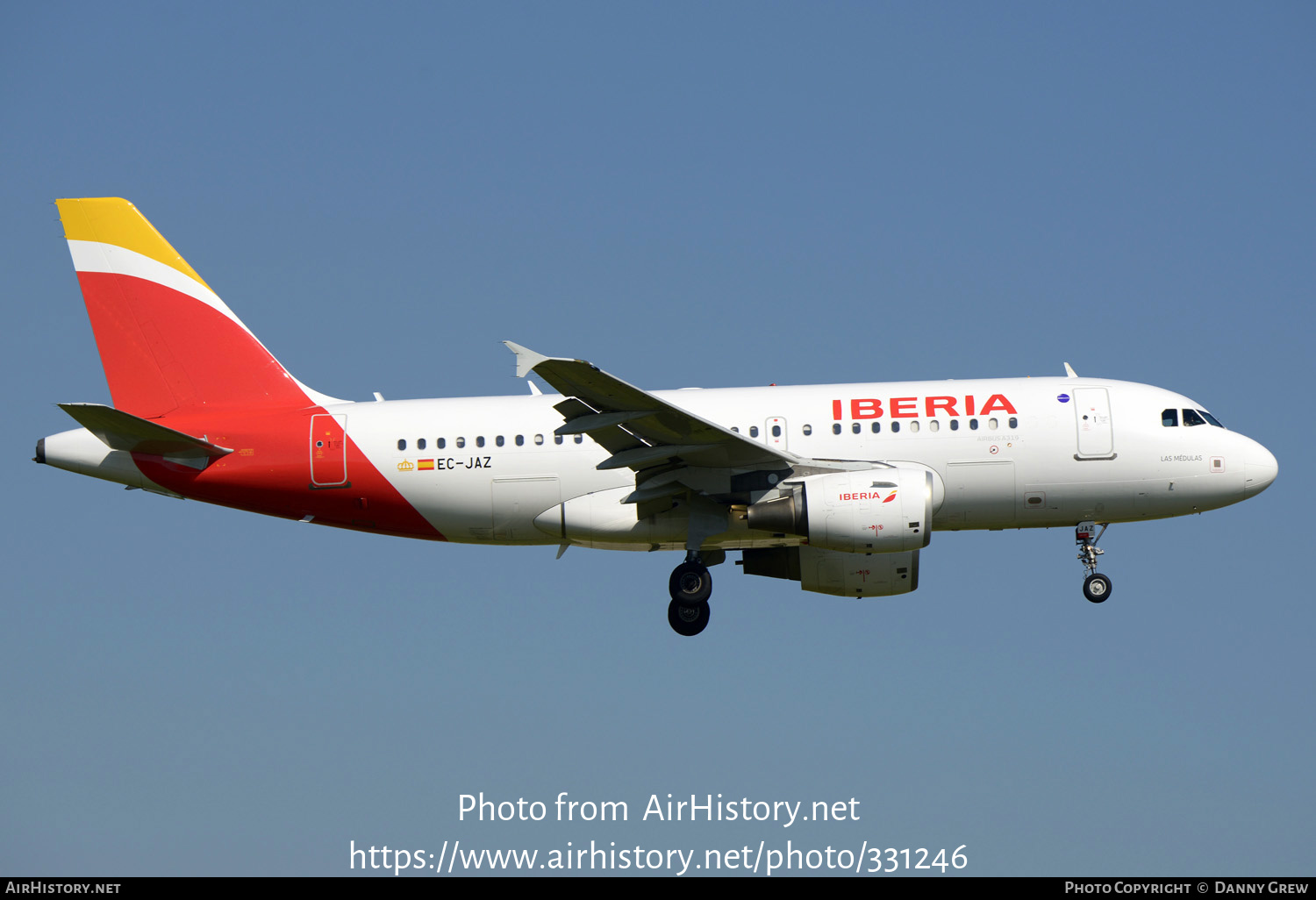 Aircraft Photo of EC-JAZ | Airbus A319-111 | Iberia | AirHistory.net #331246