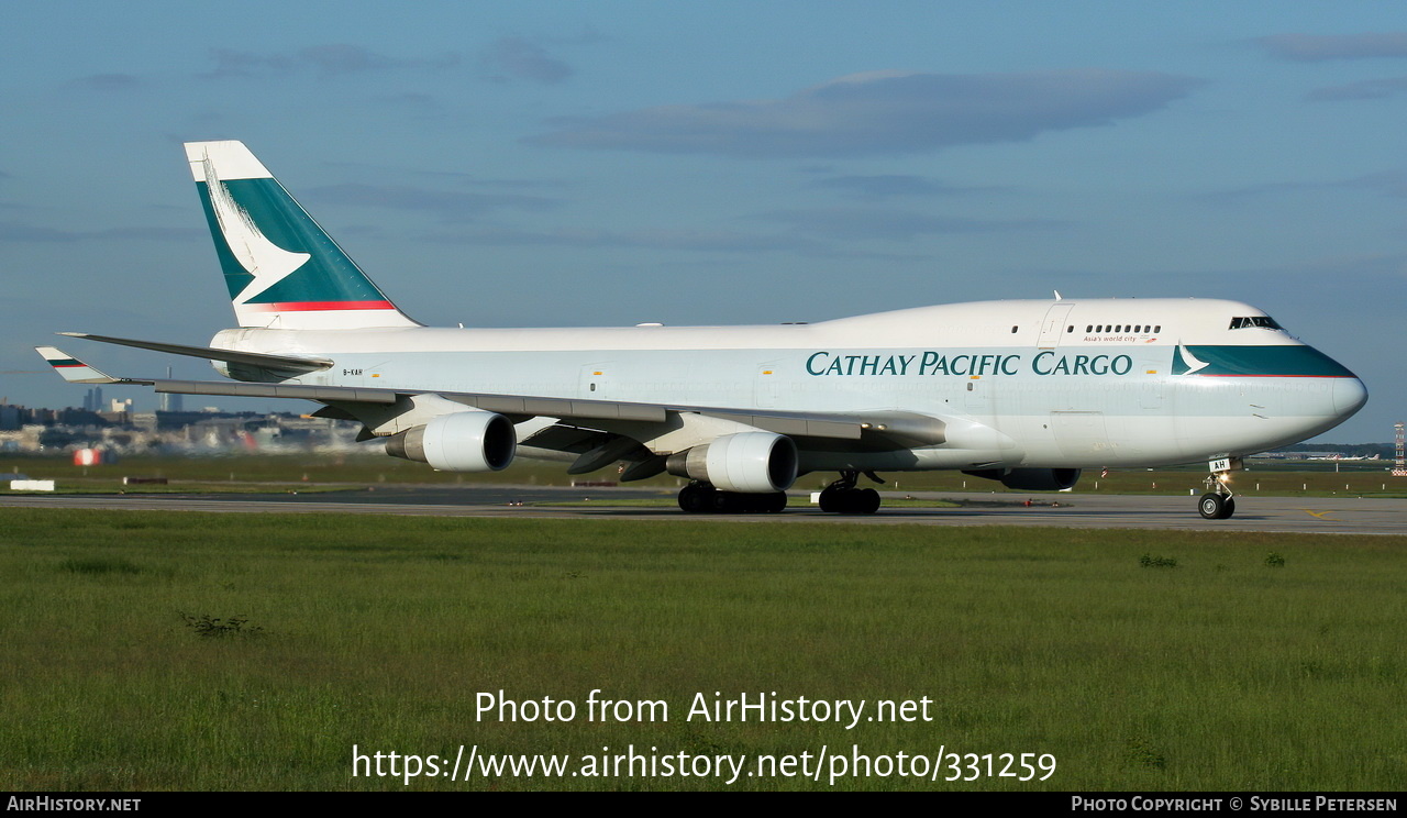 Aircraft Photo of B-KAH | Boeing 747-412(BCF) | Cathay Pacific Airways Cargo | AirHistory.net #331259