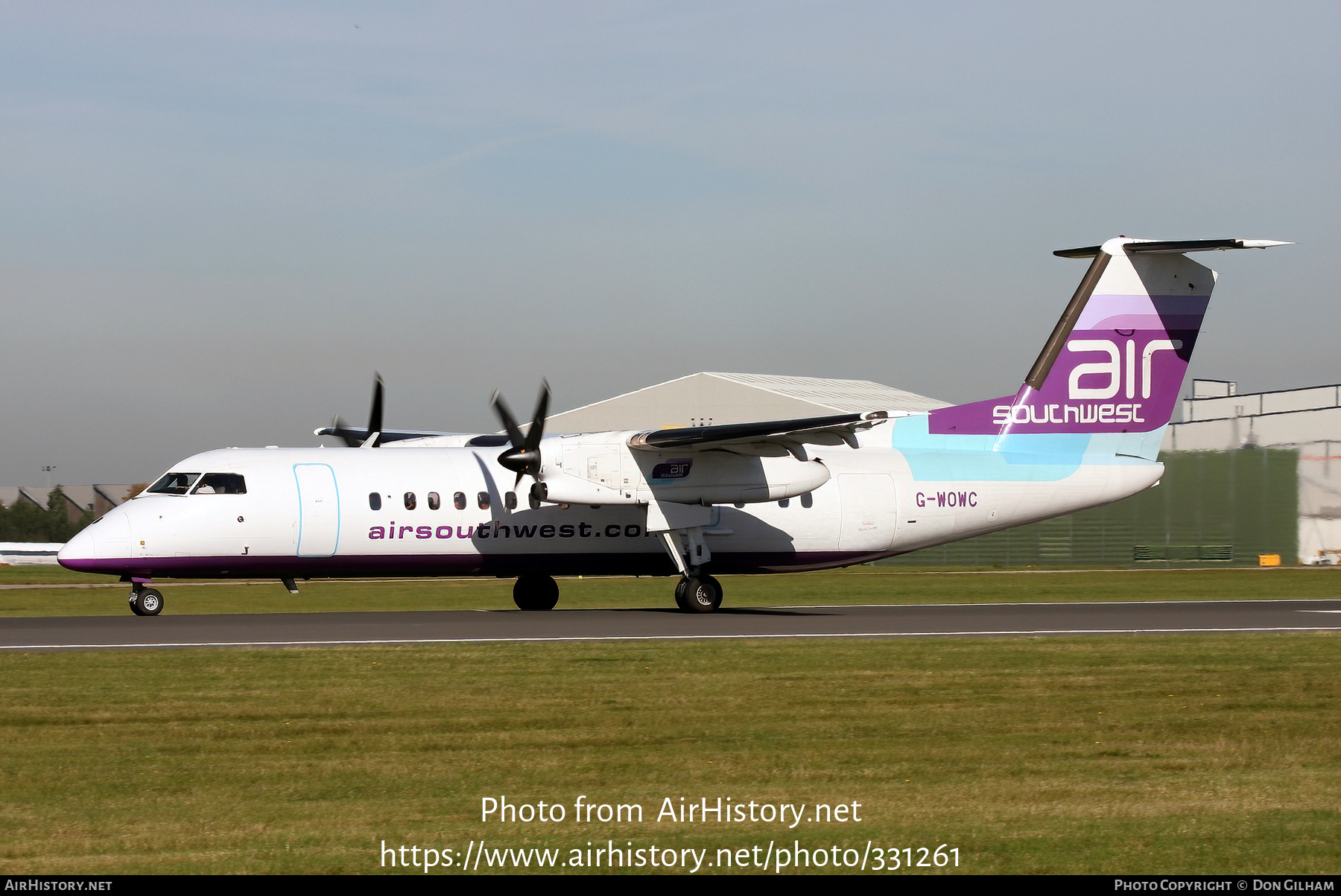 Aircraft Photo of G-WOWC | De Havilland Canada DHC-8-311 Dash 8 | Air Southwest | AirHistory.net #331261