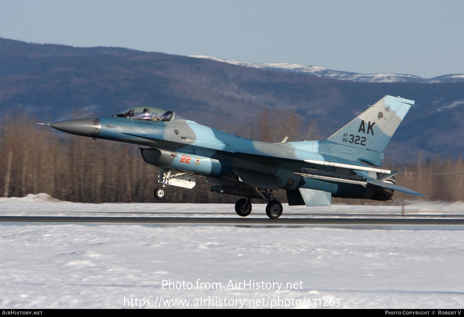 Aircraft Photo of 86-0322 / AF86-322 | General Dynamics F-16C Fighting Falcon | USA - Air Force | AirHistory.net #331263