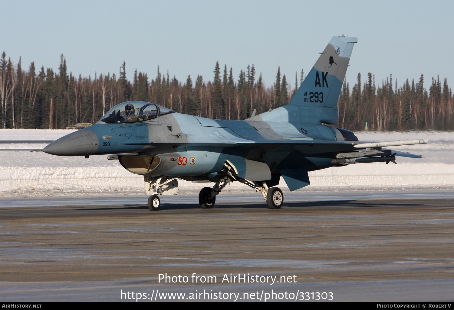 Aircraft Photo of 86-0293 / AF86-293 | General Dynamics F-16C Fighting Falcon | USA - Air Force | AirHistory.net #331303