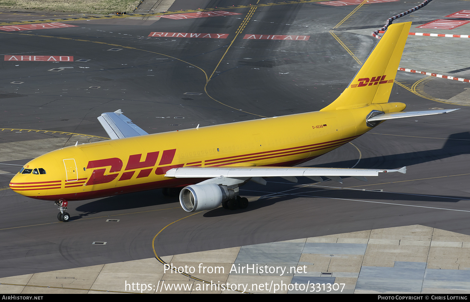 Aircraft Photo of D-AEAB | Airbus A300B4-622R(F) | DHL International | AirHistory.net #331307