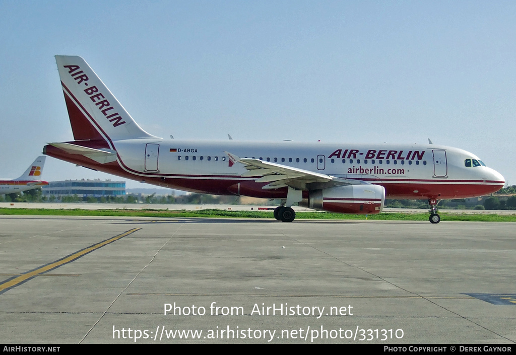 Aircraft Photo of D-ABGA | Airbus A319-132 | Air Berlin | AirHistory.net #331310