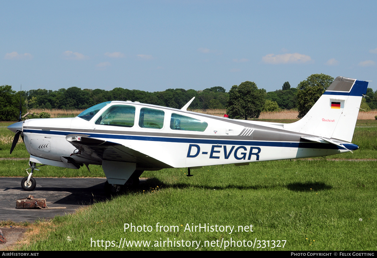 Aircraft Photo of D-EVGR | Beech F33A Bonanza | AirHistory.net #331327