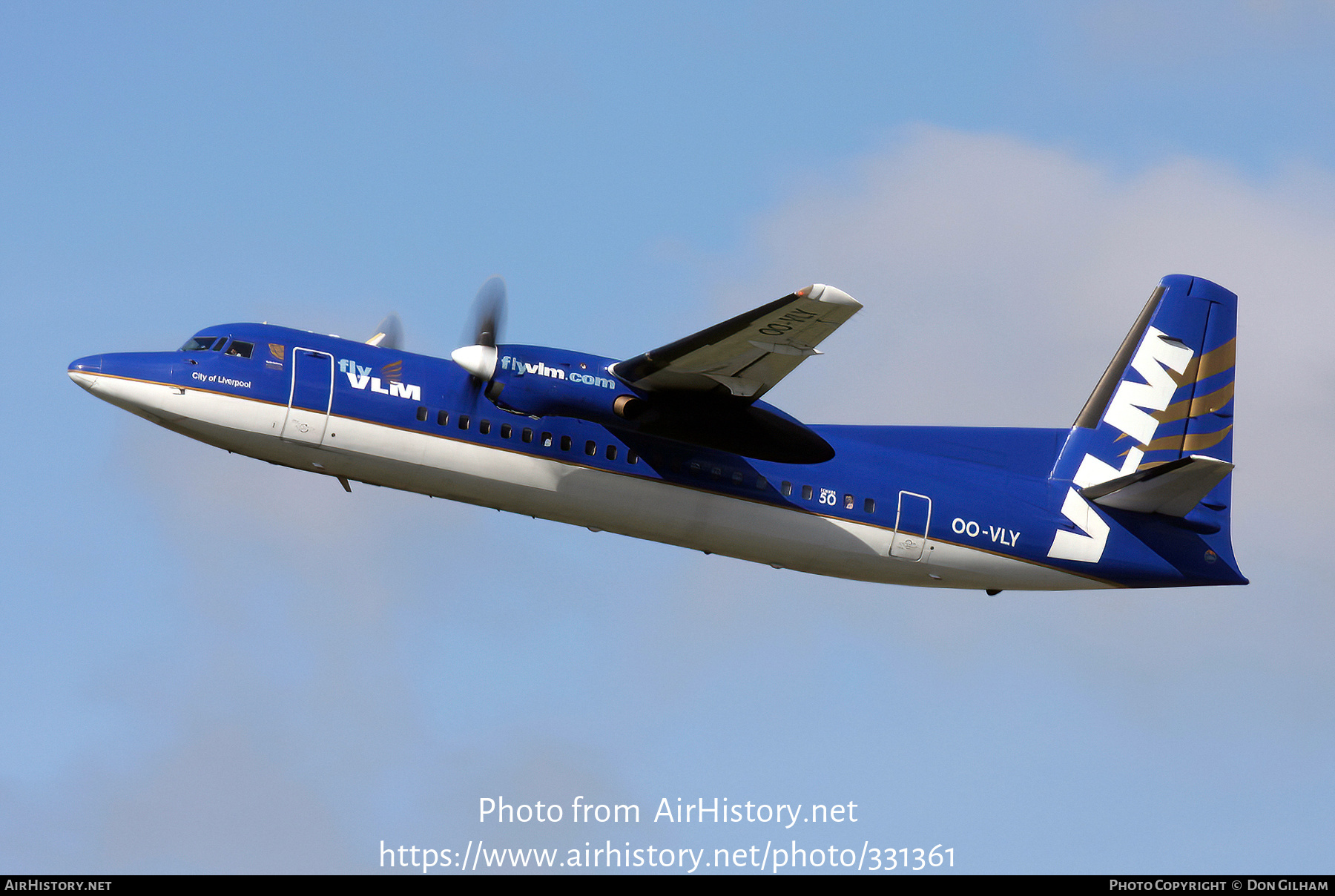 Aircraft Photo of OO-VLY | Fokker 50 | VLM Airlines | AirHistory.net #331361