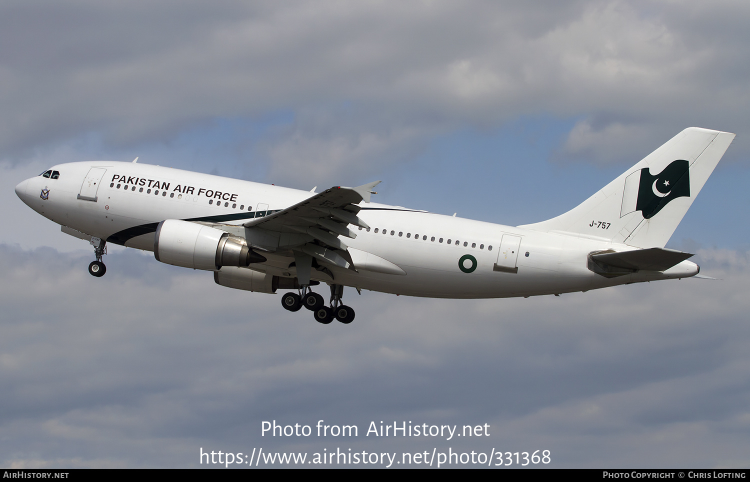 Aircraft Photo of J-757 | Airbus A310-304 | Pakistan - Air Force | AirHistory.net #331368