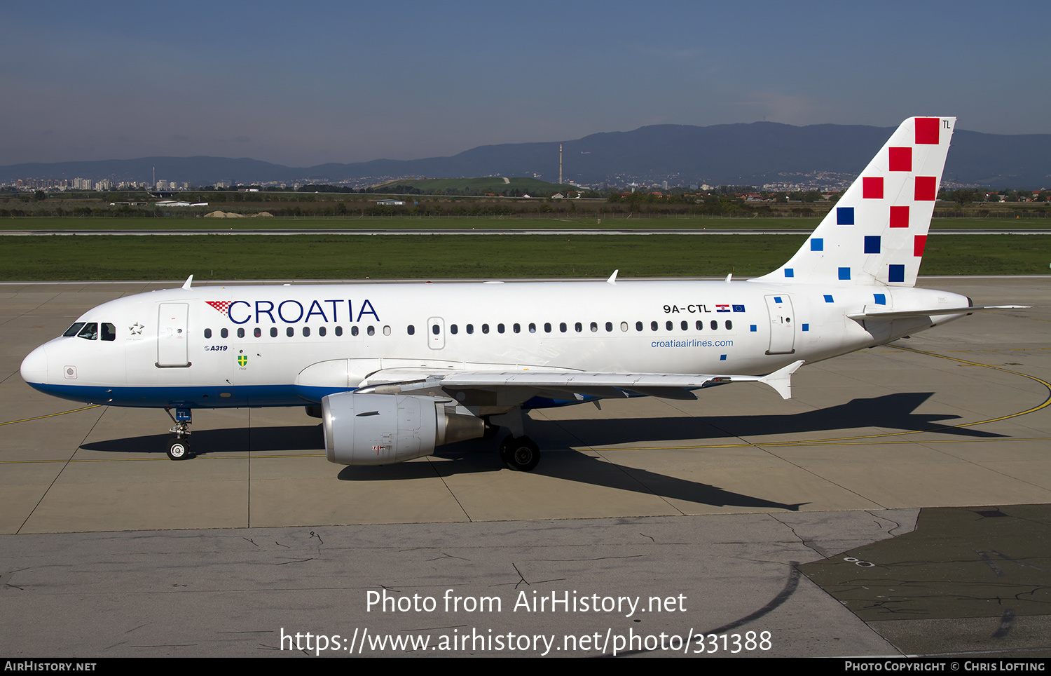 Aircraft Photo of 9A-CTL | Airbus A319-112 | Croatia Airlines | AirHistory.net #331388