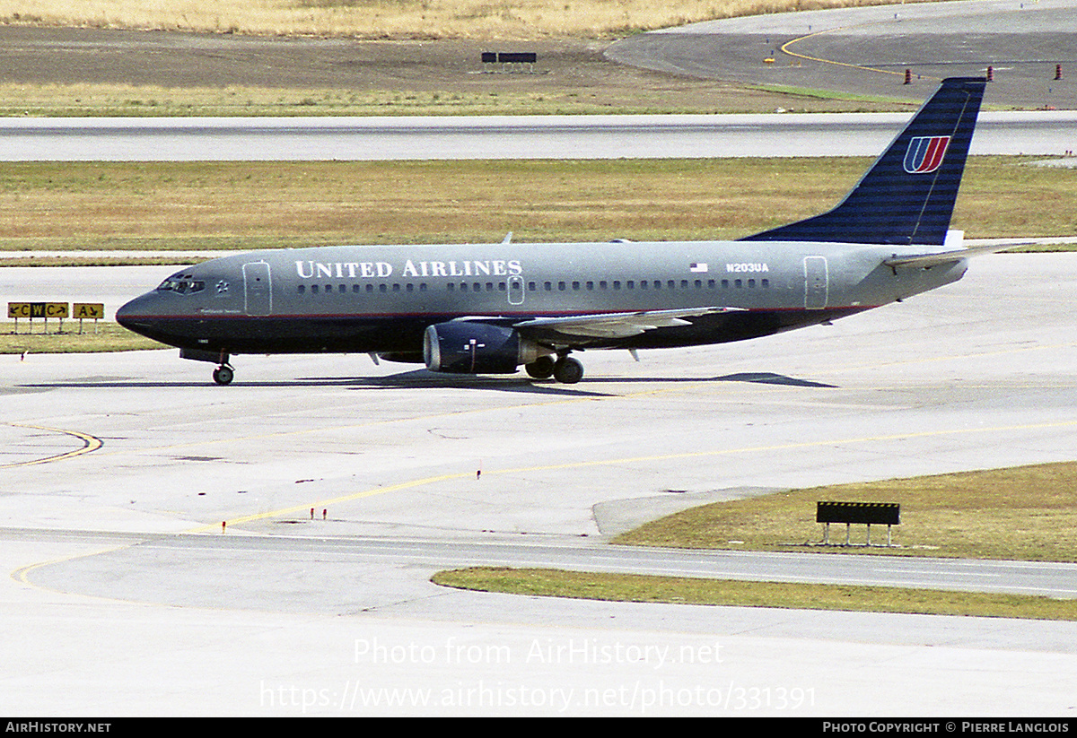 Aircraft Photo of N203UA | Boeing 737-322 | United Airlines | AirHistory.net #331391