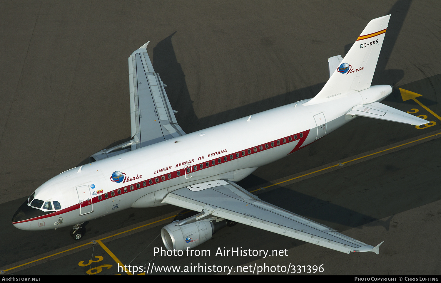 Aircraft Photo of EC-KKS | Airbus A319-111 | Iberia | AirHistory.net #331396