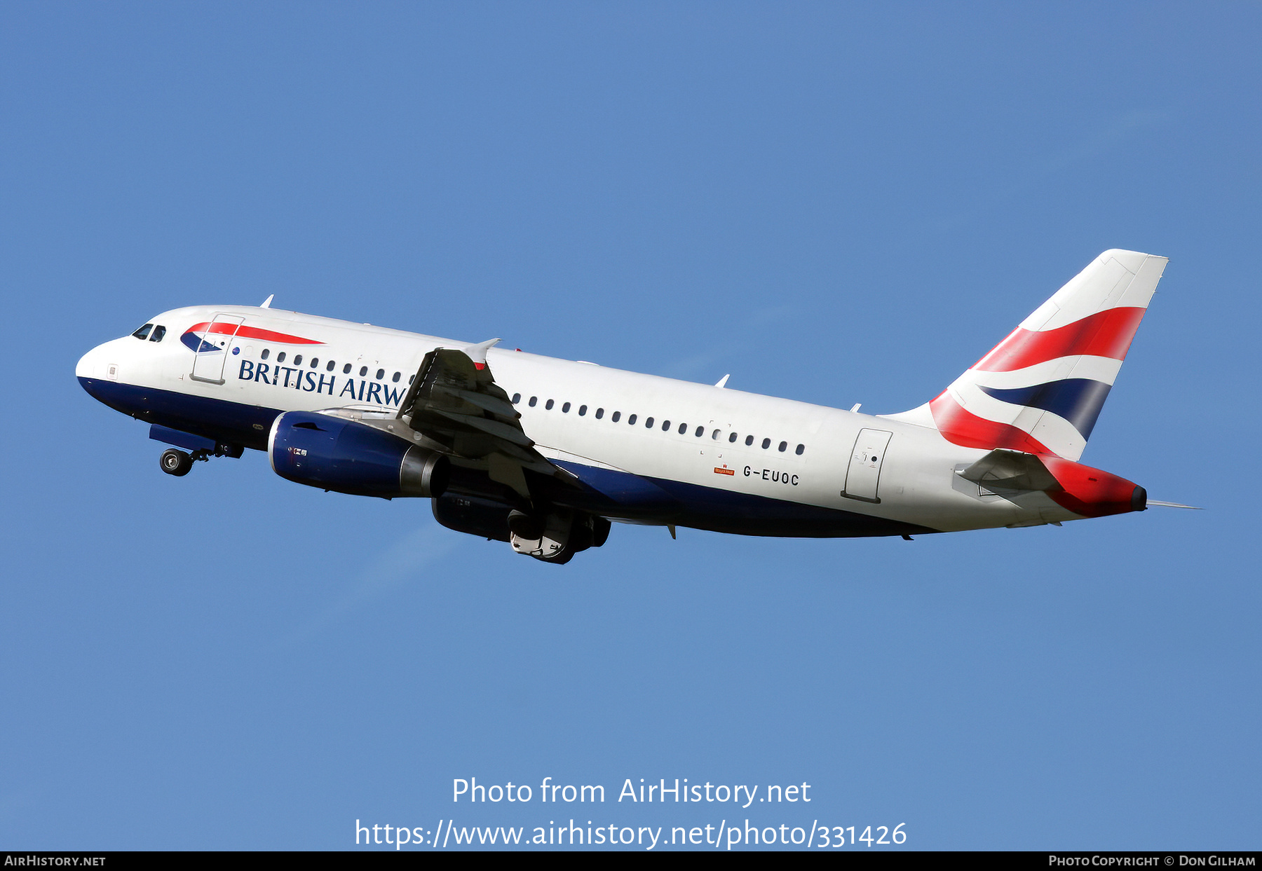 Aircraft Photo of G-EUOC | Airbus A319-131 | British Airways | AirHistory.net #331426