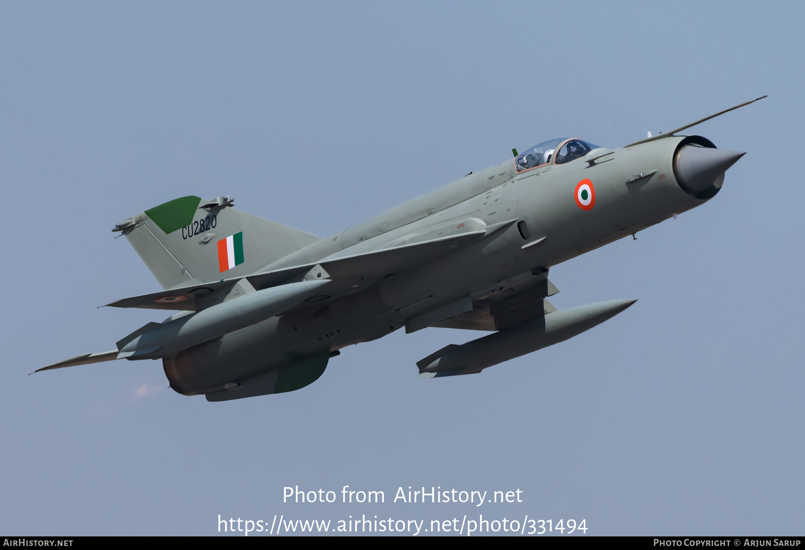 Aircraft Photo of CU2820 | Mikoyan-Gurevich MiG-21 Bison | India - Air Force | AirHistory.net #331494