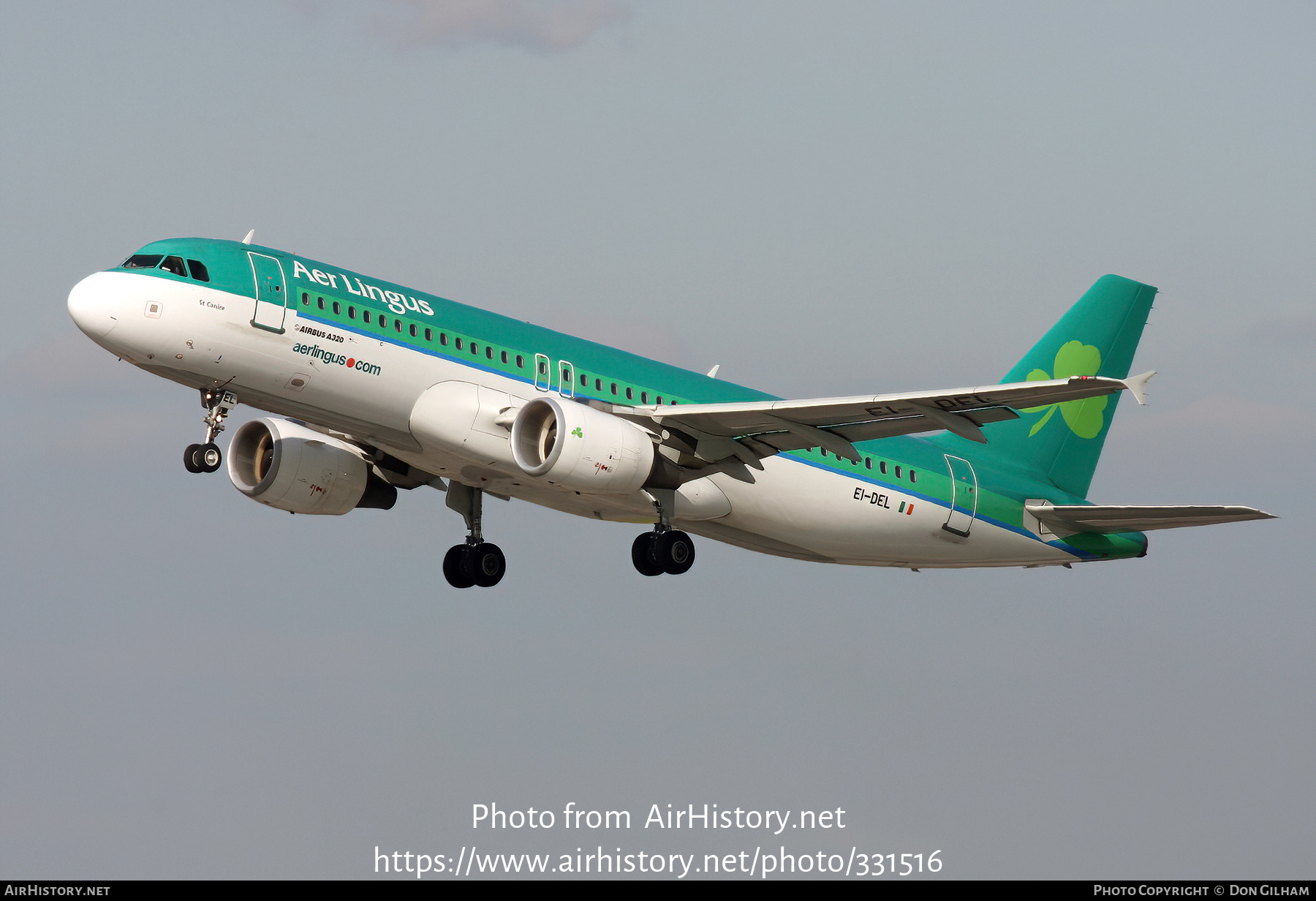 Aircraft Photo of EI-DEL | Airbus A320-214 | Aer Lingus | AirHistory.net #331516