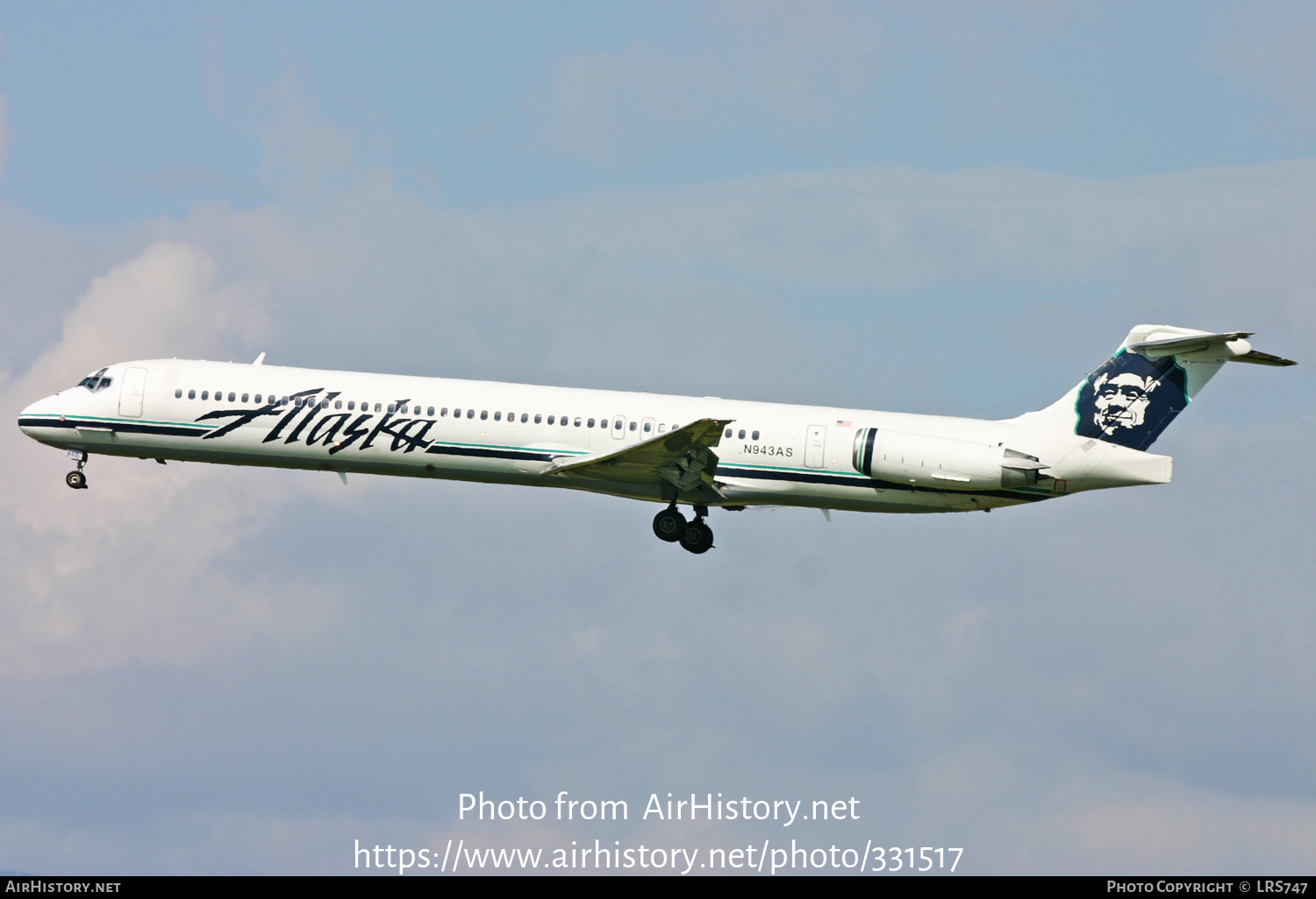 Aircraft Photo of N943AS | McDonnell Douglas MD-83 (DC-9-83) | Alaska Airlines | AirHistory.net #331517