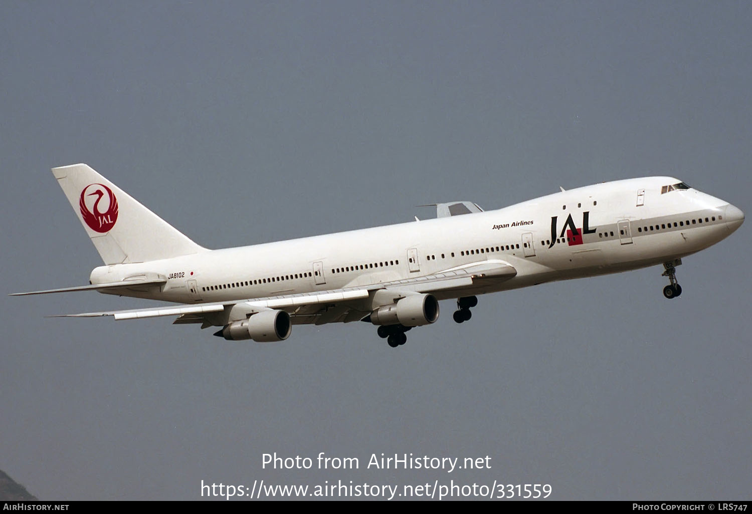 Aircraft Photo of JA8102 | Boeing 747-146 | Japan Airlines - JAL | AirHistory.net #331559