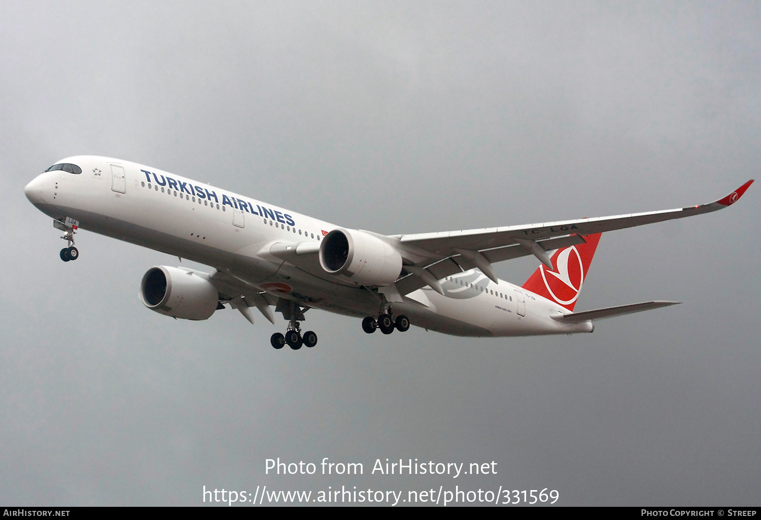 Aircraft Photo of TC-LGA | Airbus A350-941 | Turkish Airlines | AirHistory.net #331569