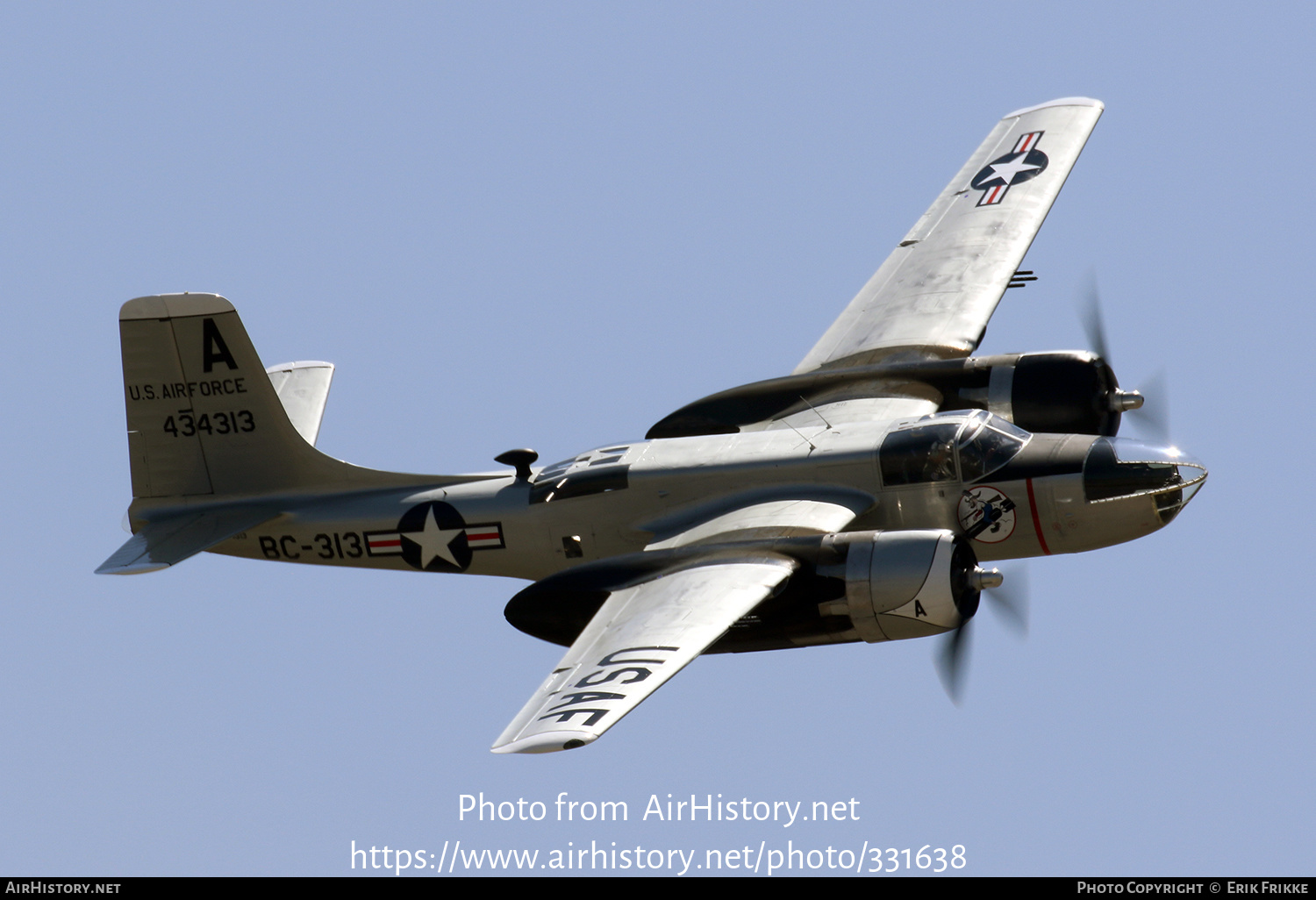 Aircraft Photo of N4313 / NL4313 / 434313 | Douglas A-26B Invader | USA - Air Force | AirHistory.net #331638