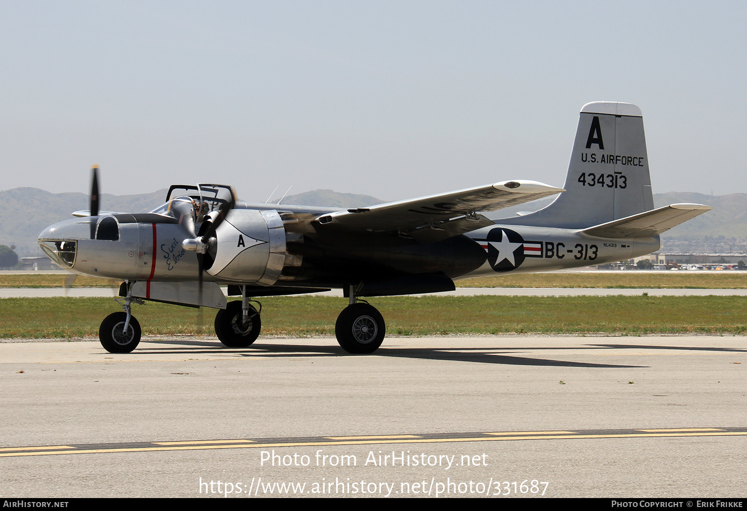 Aircraft Photo of N4313 / NL4313 / 434313 | Douglas A-26B Invader | USA - Air Force | AirHistory.net #331687