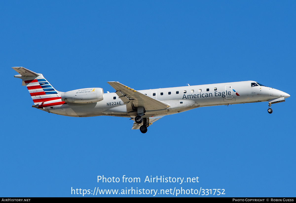 Aircraft Photo of N822AE | Embraer ERJ-140LR (EMB-135KL) | American Eagle | AirHistory.net #331752