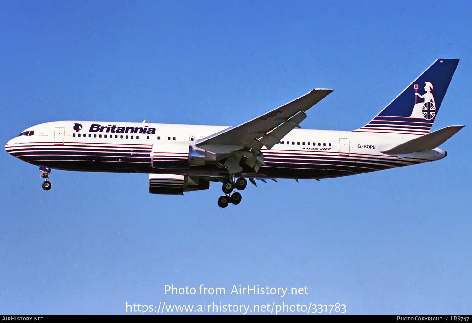 Aircraft Photo of G-BOPB | Boeing 767-204/ER | Britannia Airways | AirHistory.net #331783