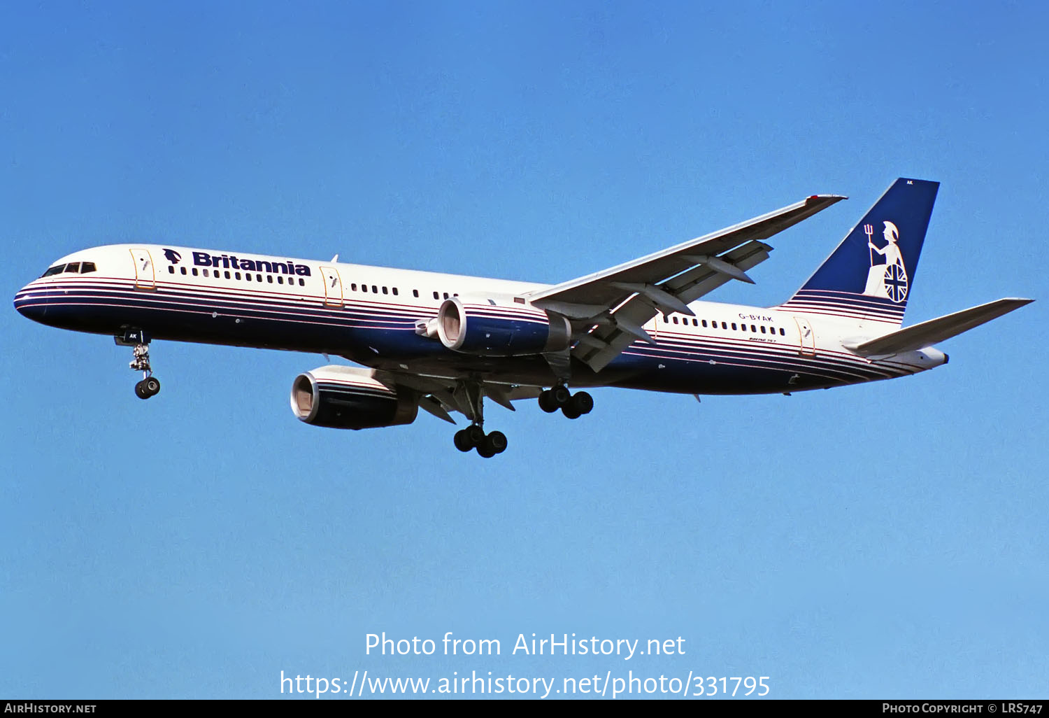 Aircraft Photo of G-BYAK | Boeing 757-204 | Britannia Airways | AirHistory.net #331795