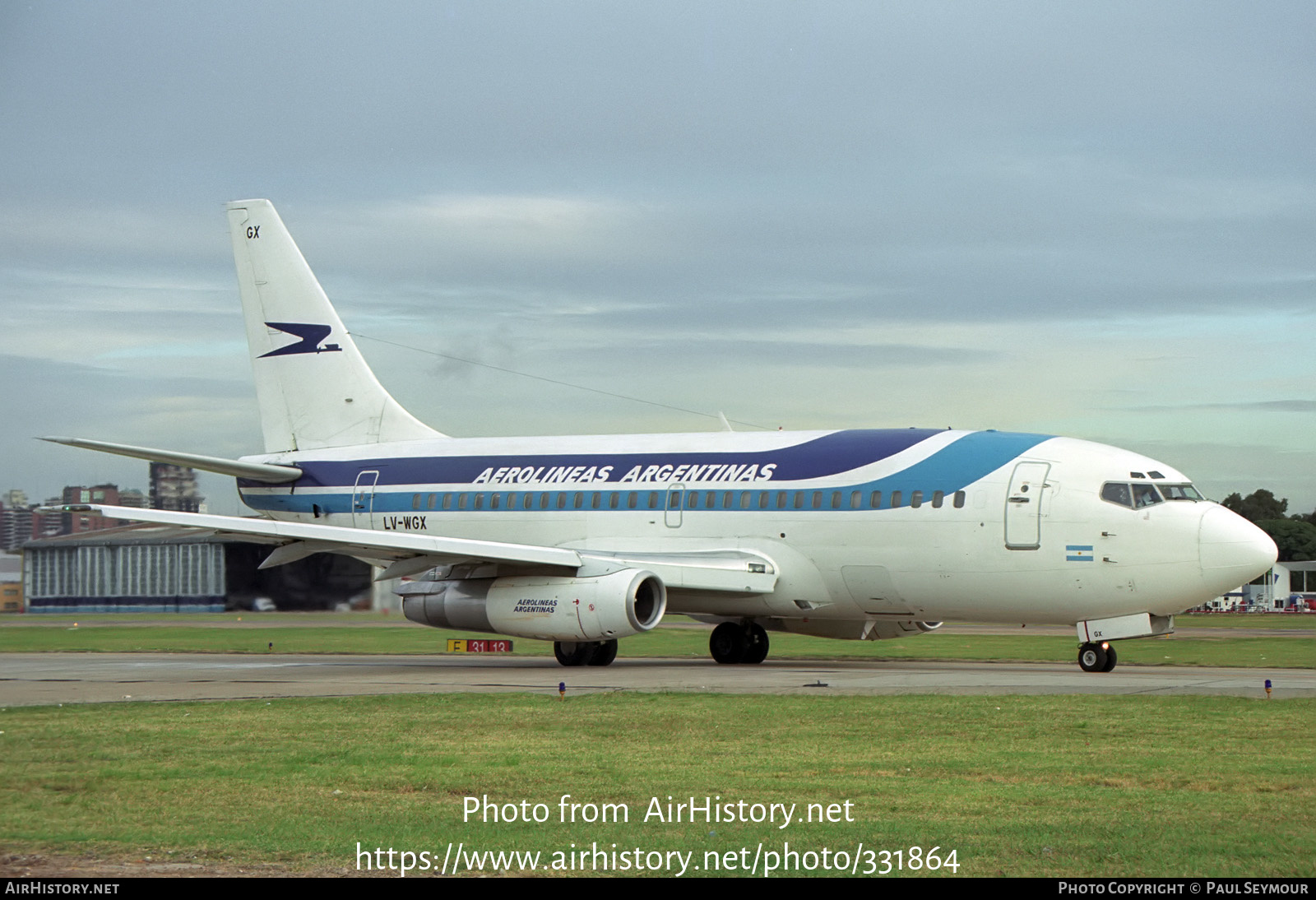 Aircraft Photo of LV-WGX | Boeing 737-2P6/Adv | Aerolíneas Argentinas | AirHistory.net #331864