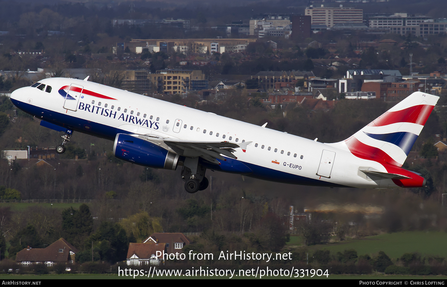 Aircraft Photo of G-EUPO | Airbus A319-131 | British Airways | AirHistory.net #331904