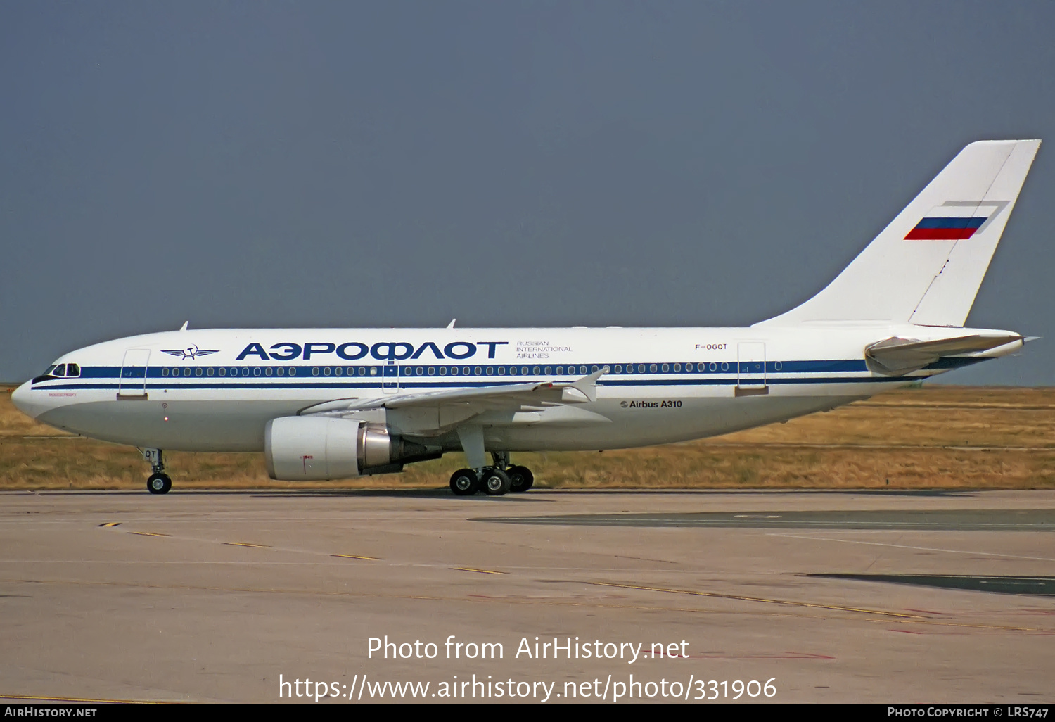 Aircraft Photo of F-OGQT | Airbus A310-304 | Aeroflot - Russian International Airlines | AirHistory.net #331906