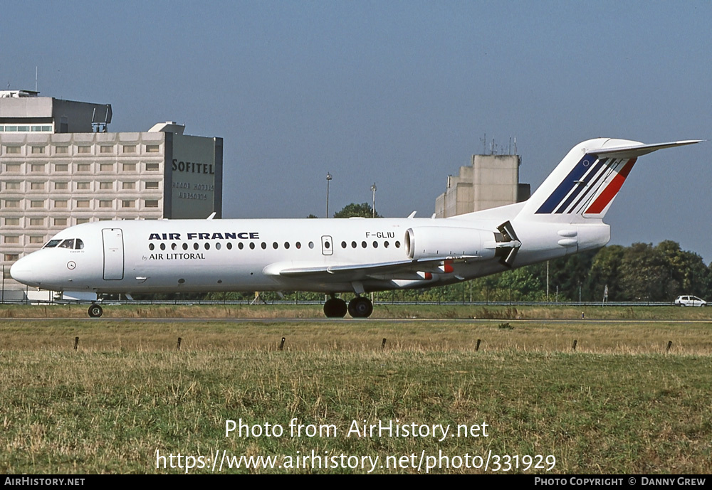 Aircraft Photo of F-GLIU | Fokker 70 (F28-0070) | Air France | AirHistory.net #331929