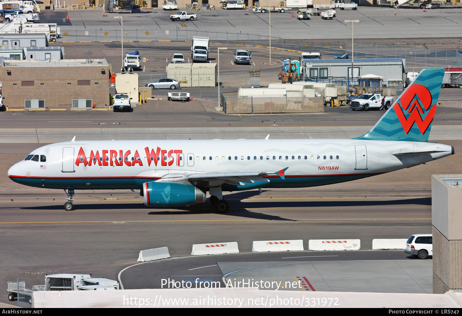 Aircraft Photo of N619AW | Airbus A320-232 | America West Airlines | AirHistory.net #331972