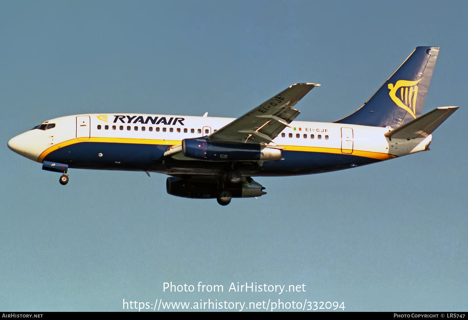 Aircraft Photo of EI-CJF | Boeing 737-204/Adv | Ryanair | AirHistory.net #332094