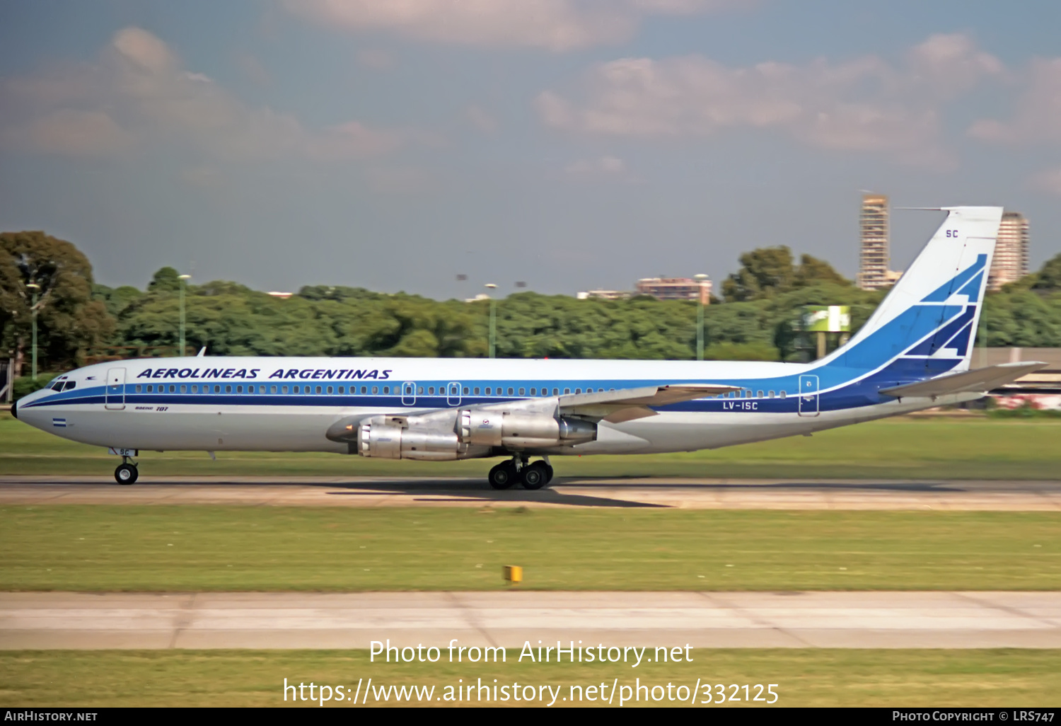 Aircraft Photo of LV-ISC | Boeing 707-387B | Aerolíneas Argentinas | AirHistory.net #332125