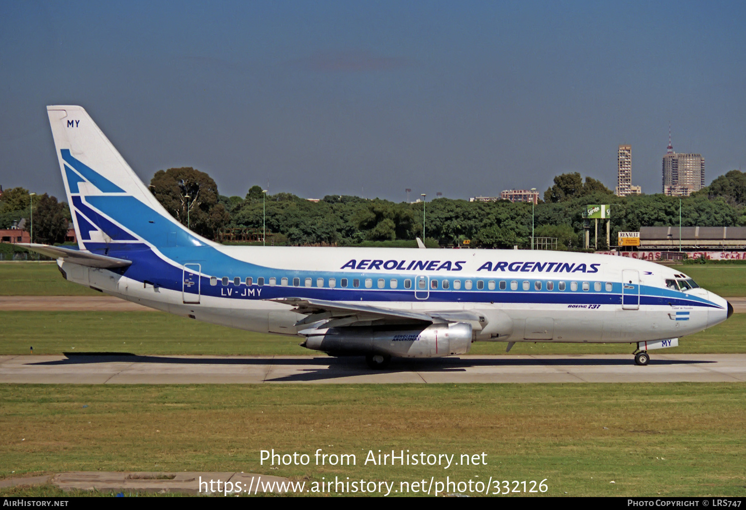 Aircraft Photo of LV-JMY | Boeing 737-287 | Aerolíneas Argentinas | AirHistory.net #332126