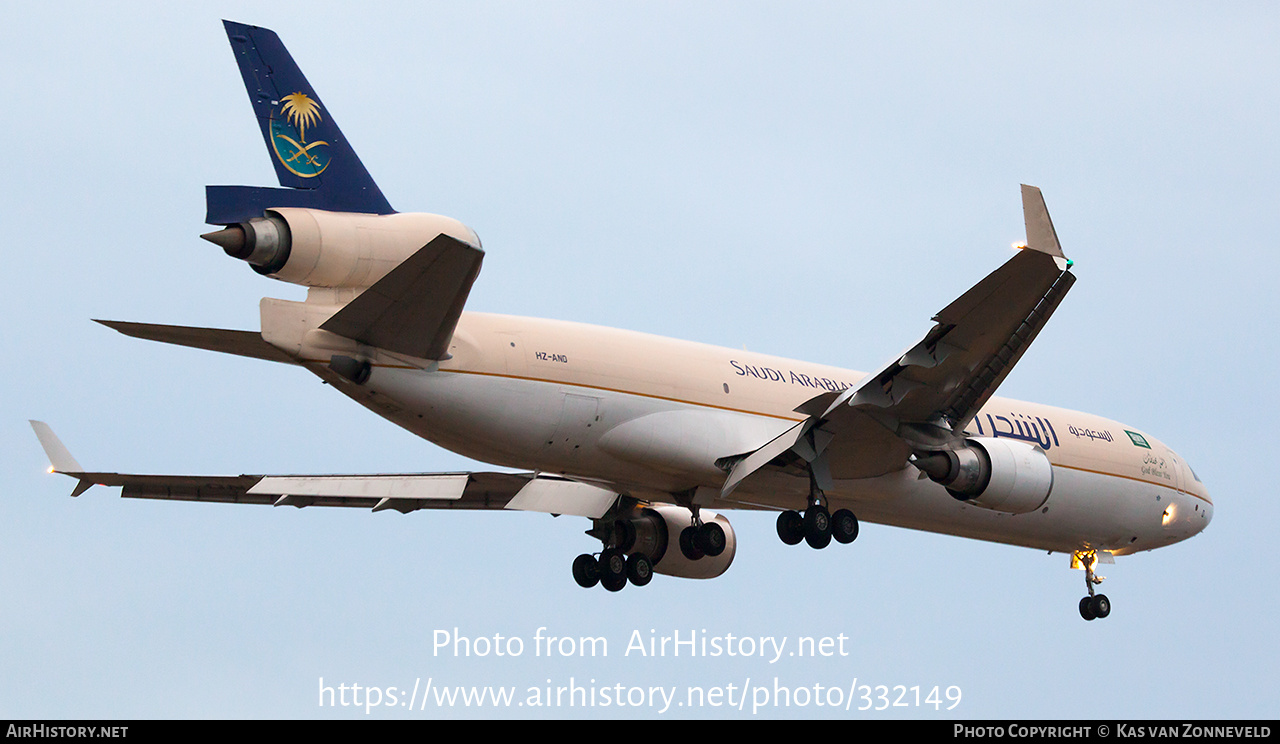 Aircraft Photo of HZ-AND | McDonnell Douglas MD-11F | Saudi Arabian Airlines Cargo | AirHistory.net #332149