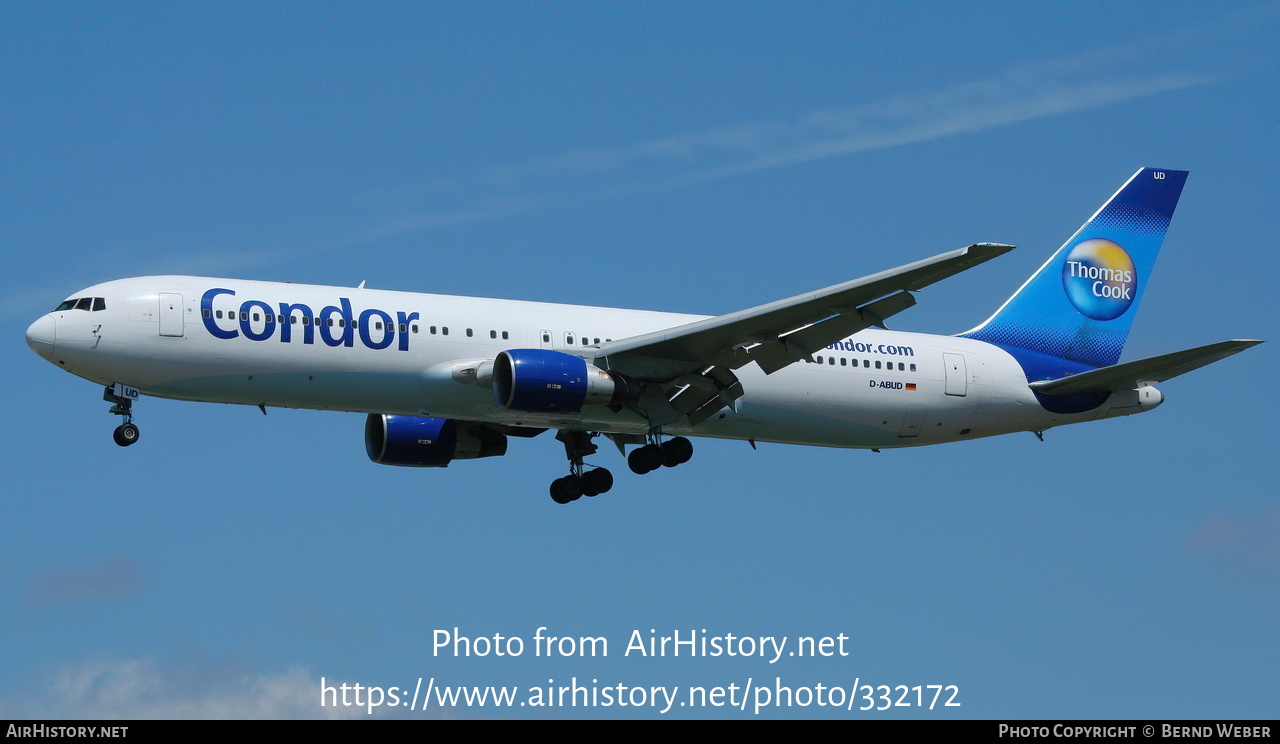 Aircraft Photo of D-ABUD | Boeing 767-330/ER | Condor Flugdienst | AirHistory.net #332172