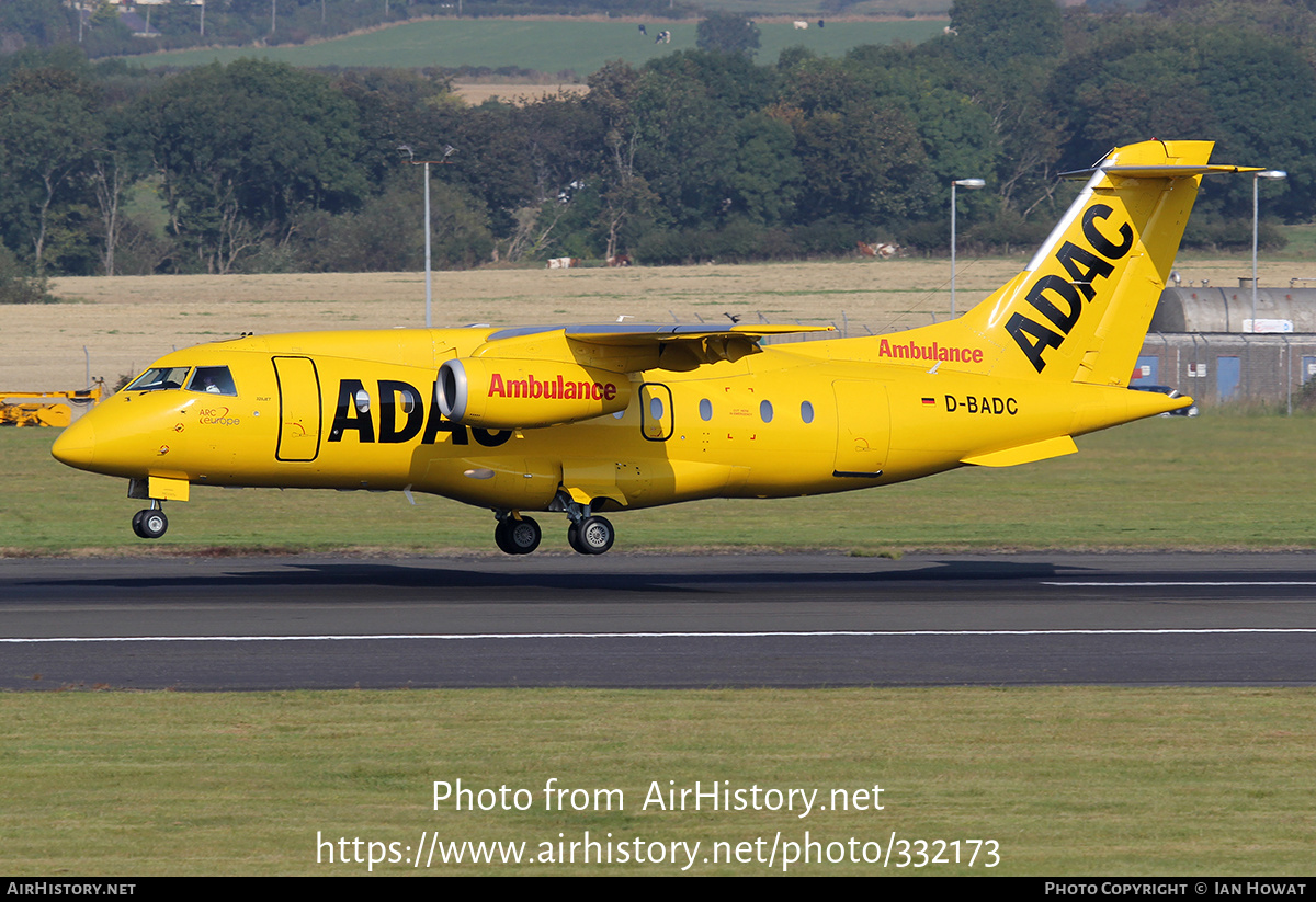 Aircraft Photo of D-BADC | Fairchild Dornier 328-310 328JET | ADAC Luftrettung | AirHistory.net #332173