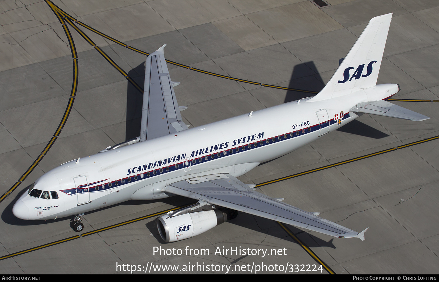 Aircraft Photo of OY-KBO | Airbus A319-132 | Scandinavian Airlines - SAS | Scandinavian Airlines System - SAS | AirHistory.net #332224