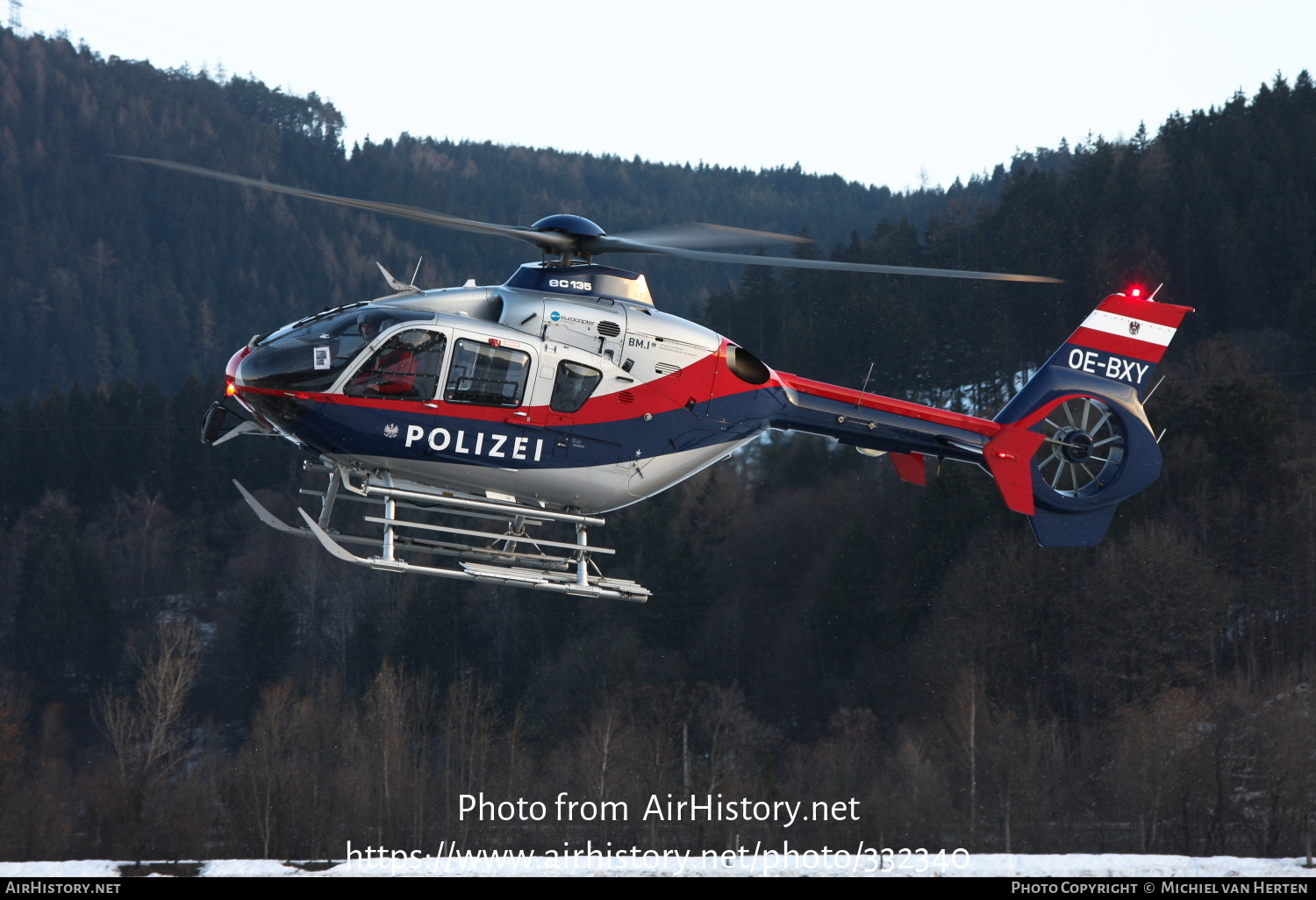 Aircraft Photo of OE-BXY | Eurocopter EC-135P-2+ | Polizei | AirHistory.net #332340