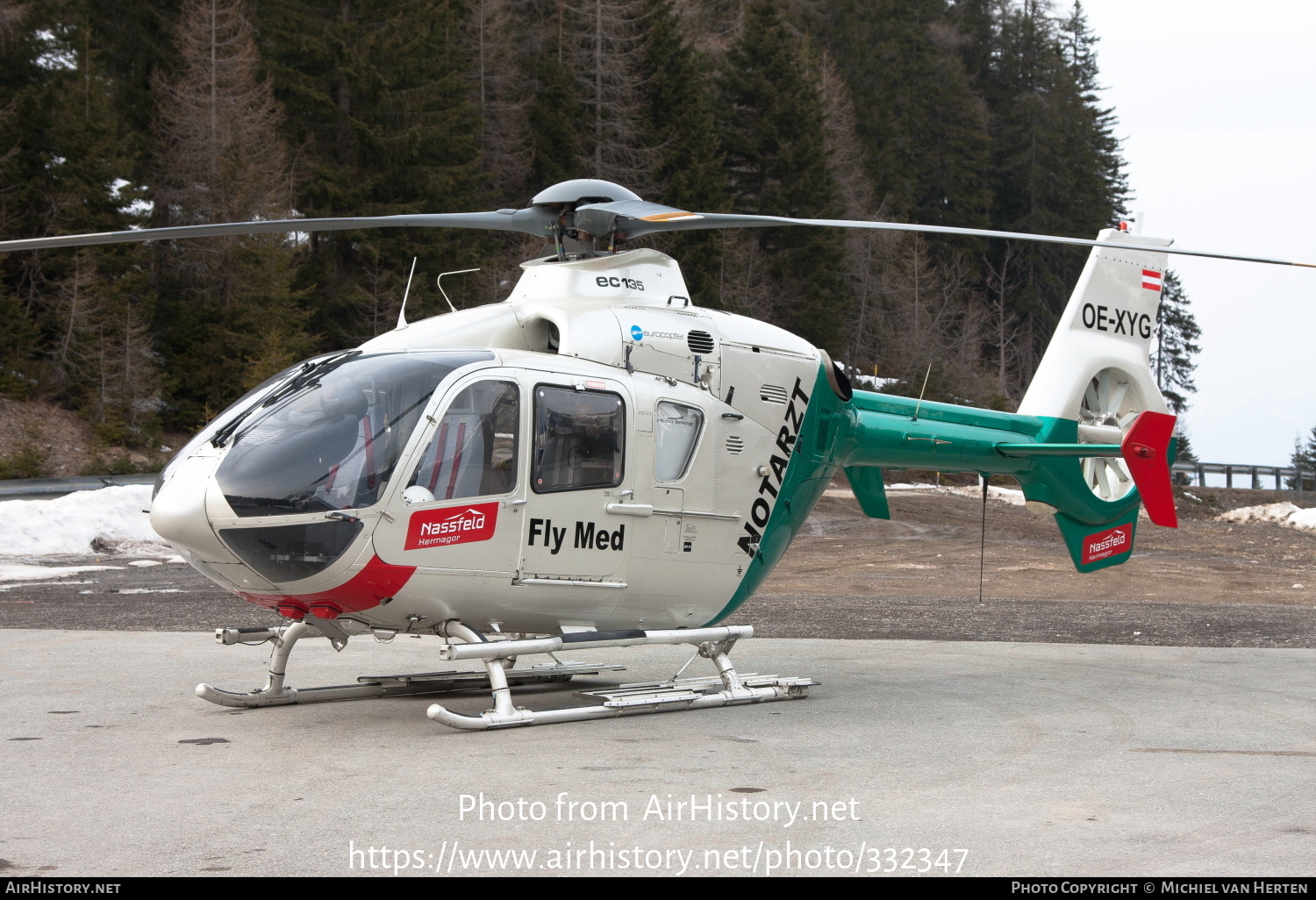 Aircraft Photo of OE-XYG | Eurocopter EC-135P-2 | Fly Med | AirHistory.net #332347