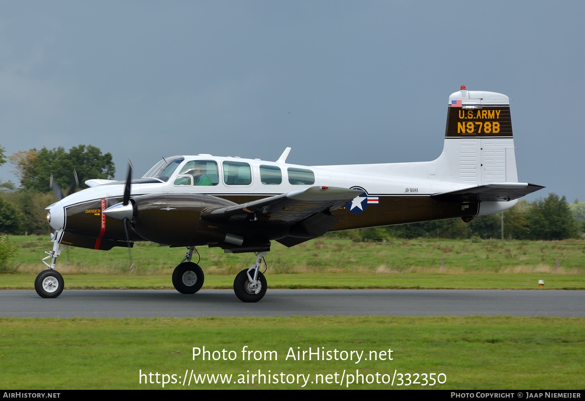 Aircraft Photo of N978B | Beech D50E Twin Bonanza | Quax | USA - Army | AirHistory.net #332350