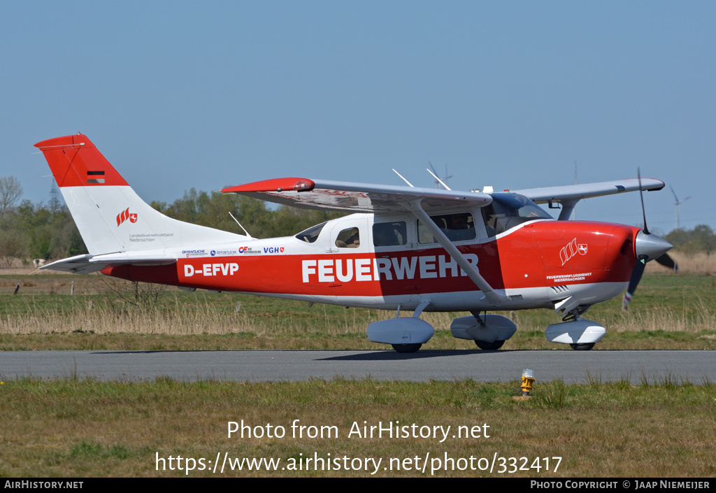 Aircraft Photo of D-EFVP | Cessna 206H Stationair | Feuerwehrflugdienst Niedersachsen | AirHistory.net #332417