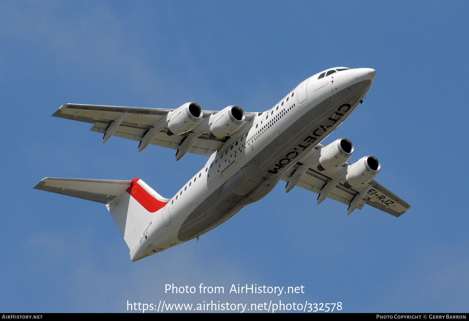 Aircraft Photo of EI-RJZ | British Aerospace Avro 146-RJ85 | CityJet | AirHistory.net #332578