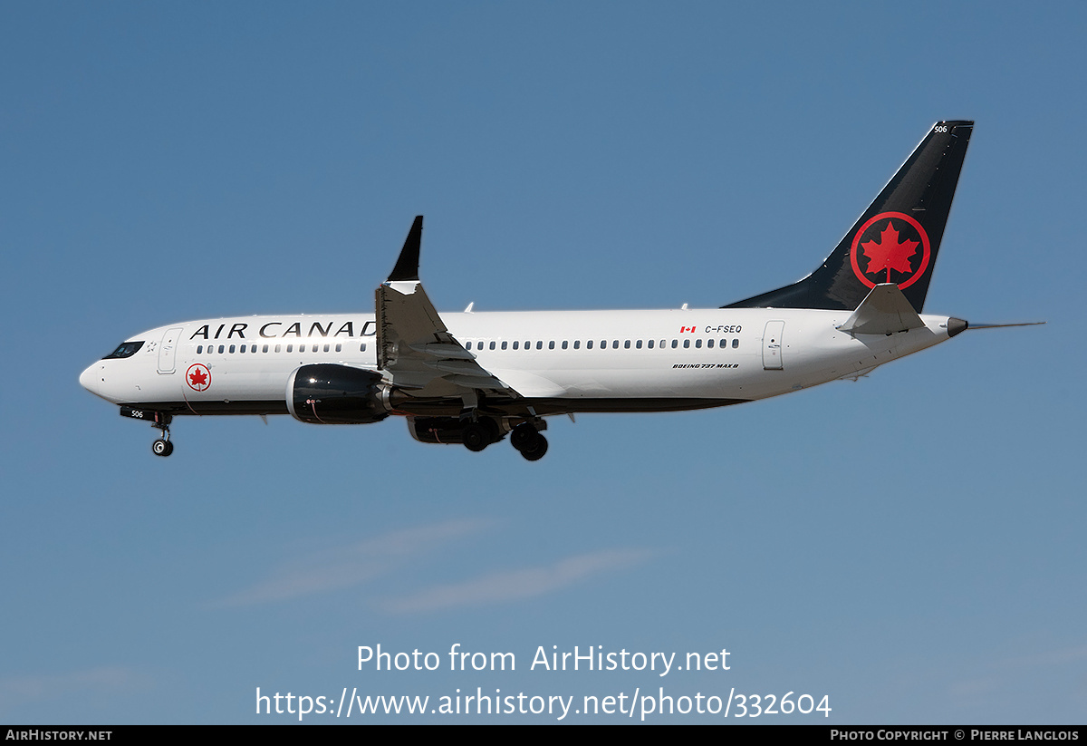 Aircraft Photo of C-FSEQ | Boeing 737-8 Max 8 | Air Canada | AirHistory.net #332604