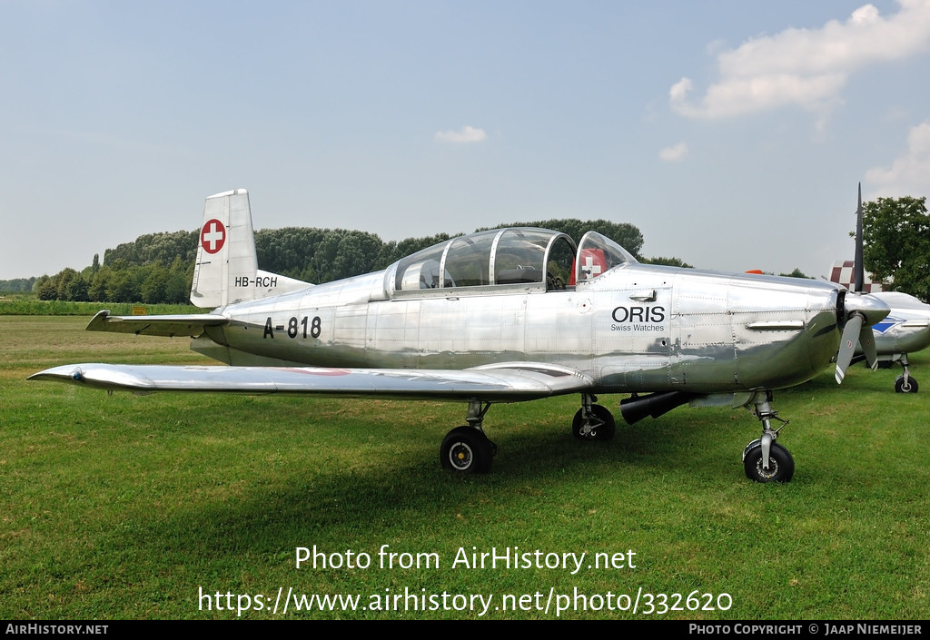 Aircraft Photo of HB-RCH / A-818 | Pilatus P-3-05 | P3 Flyers | Switzerland - Air Force | AirHistory.net #332620