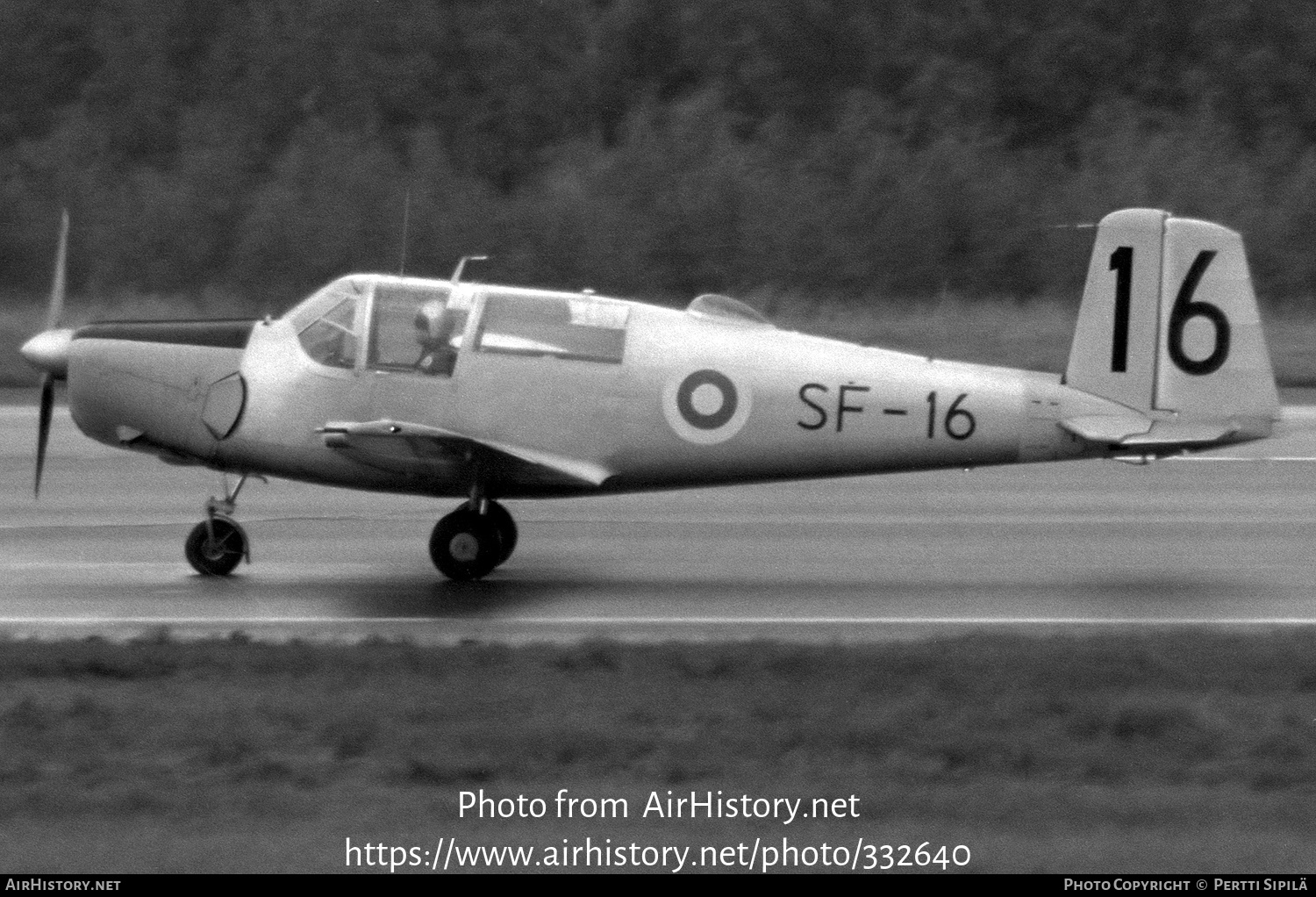 Aircraft Photo of OH-SFN / SF-16 | Saab 91D Safir | Finland - Air Force | AirHistory.net #332640