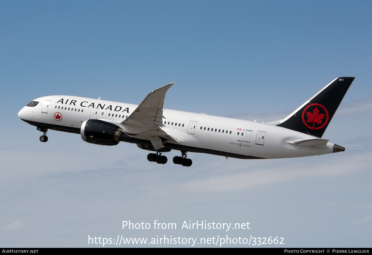 Aircraft Photo of C-GHPQ | Boeing 787-8 Dreamliner | Air Canada | AirHistory.net #332662