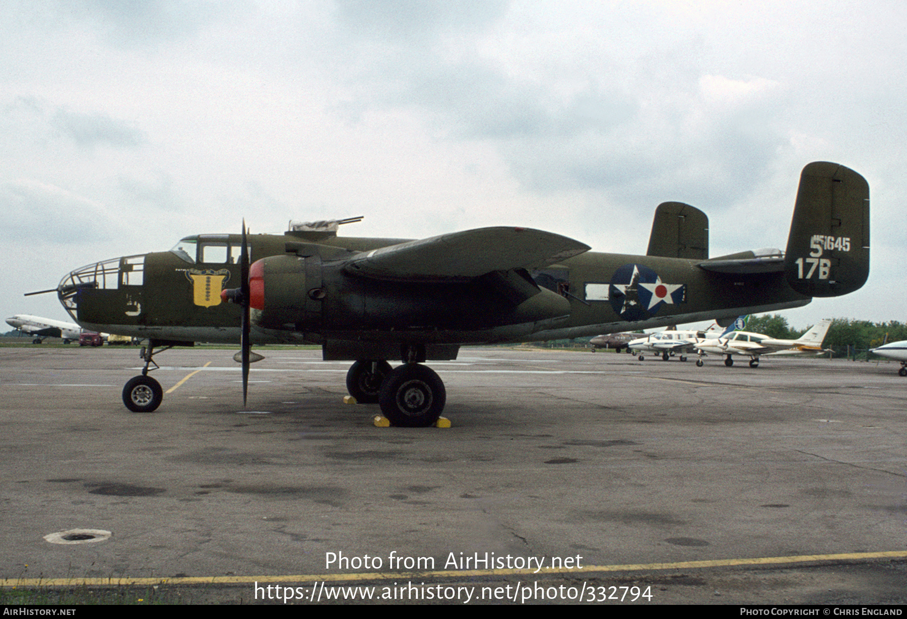 Aircraft Photo of N9115Z / 151645 | North American TB-25N Mitchell | USA - Air Force | AirHistory.net #332794