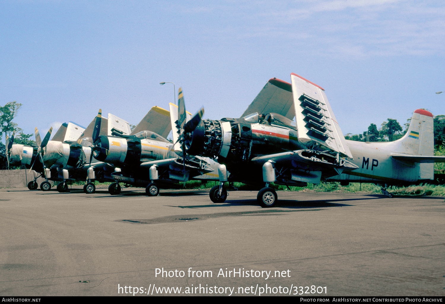 Aircraft Photo of TR-KMP / 126596 | Douglas A-1D Skyraider | Gabon - Air Force | AirHistory.net #332801