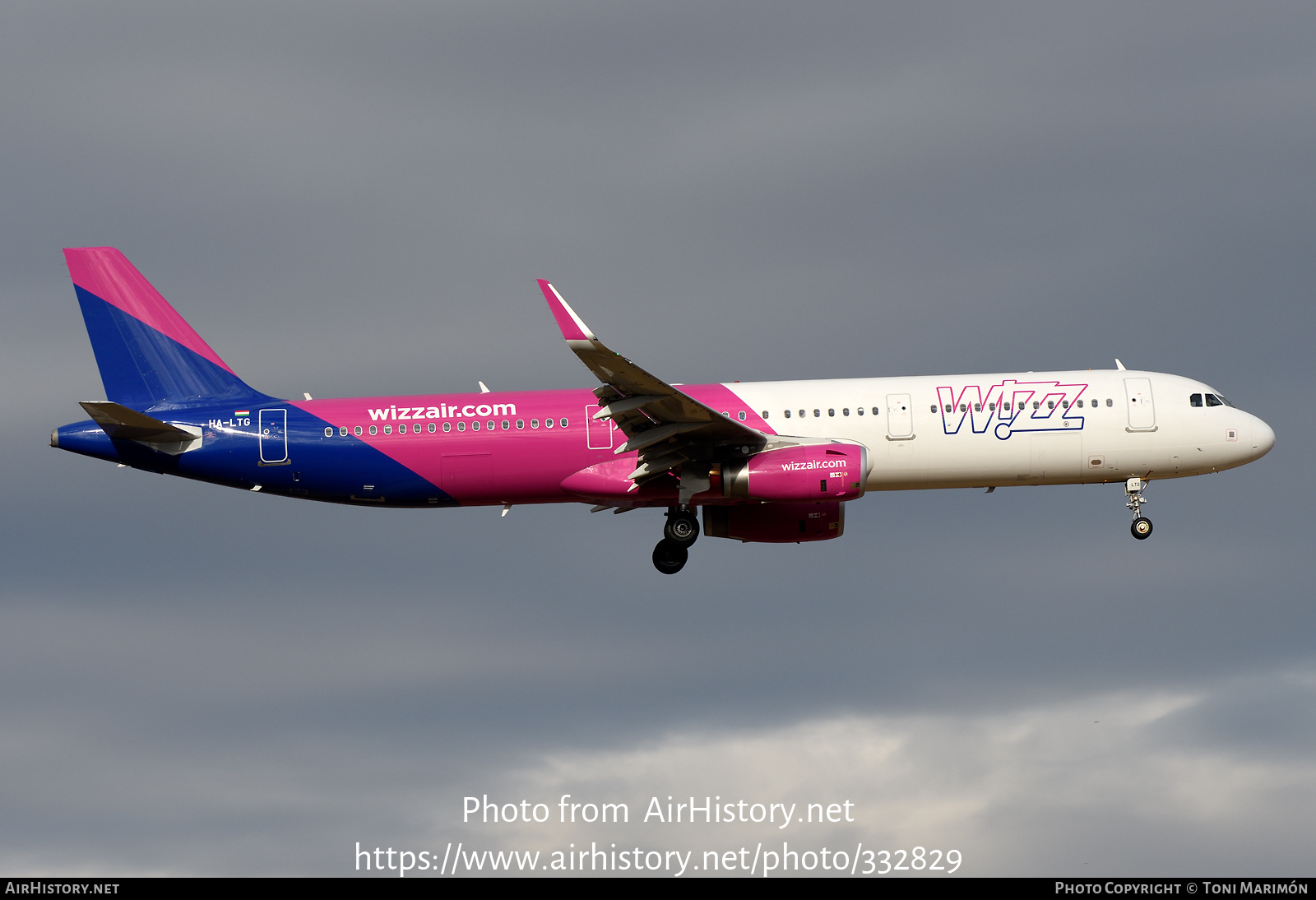 Aircraft Photo of HA-LTG | Airbus A321-231 | Wizz Air | AirHistory.net #332829