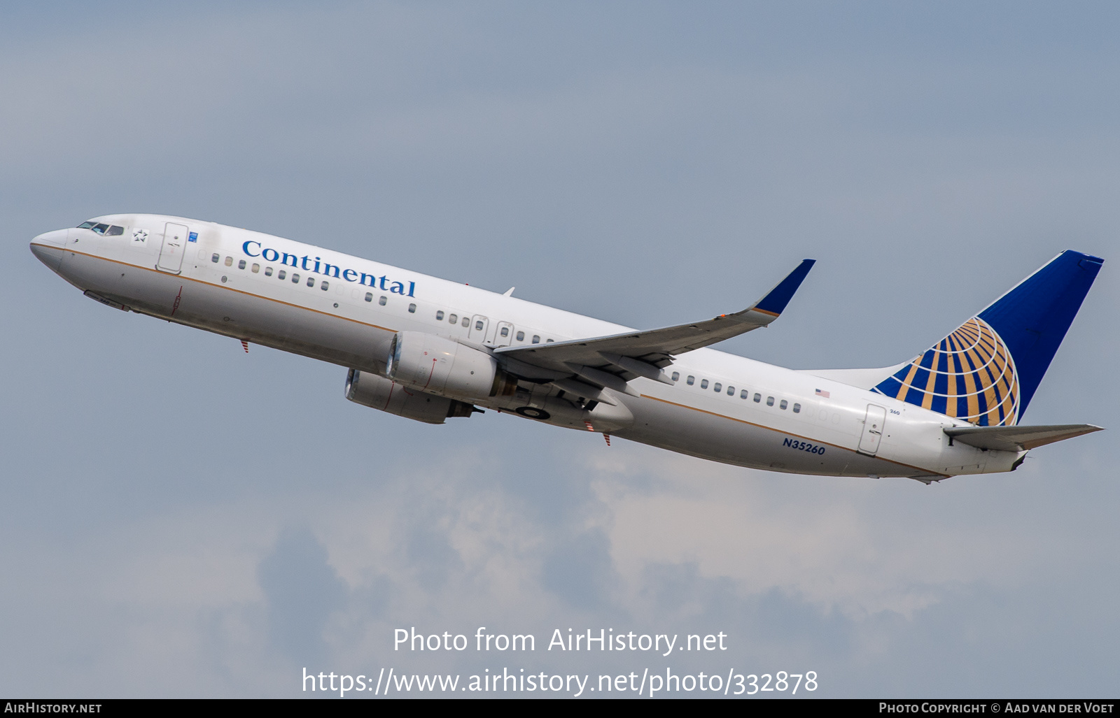 Aircraft Photo of N35260 | Boeing 737-824 | Continental Airlines | AirHistory.net #332878